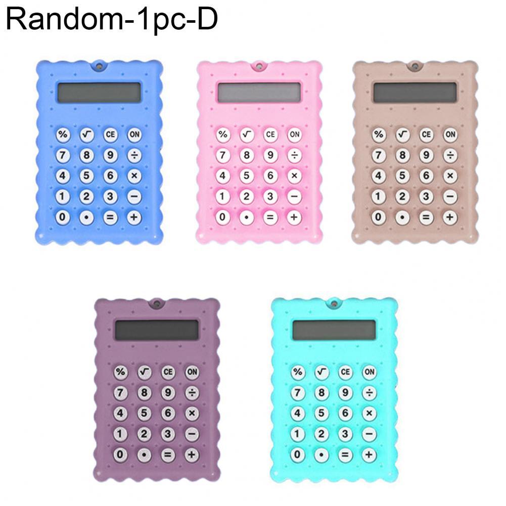 Mini Calculator Plastic Pocket Calculator Rapid Calculation Energy Saving Useful Rounded Edge Small Calculator:  D