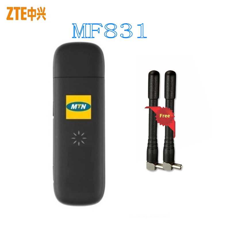 ZTE MF831 4G Dongle 2 External Antenna Port LTE USB Modem plus 2pcs 4g antenna PK MF823 MF833T