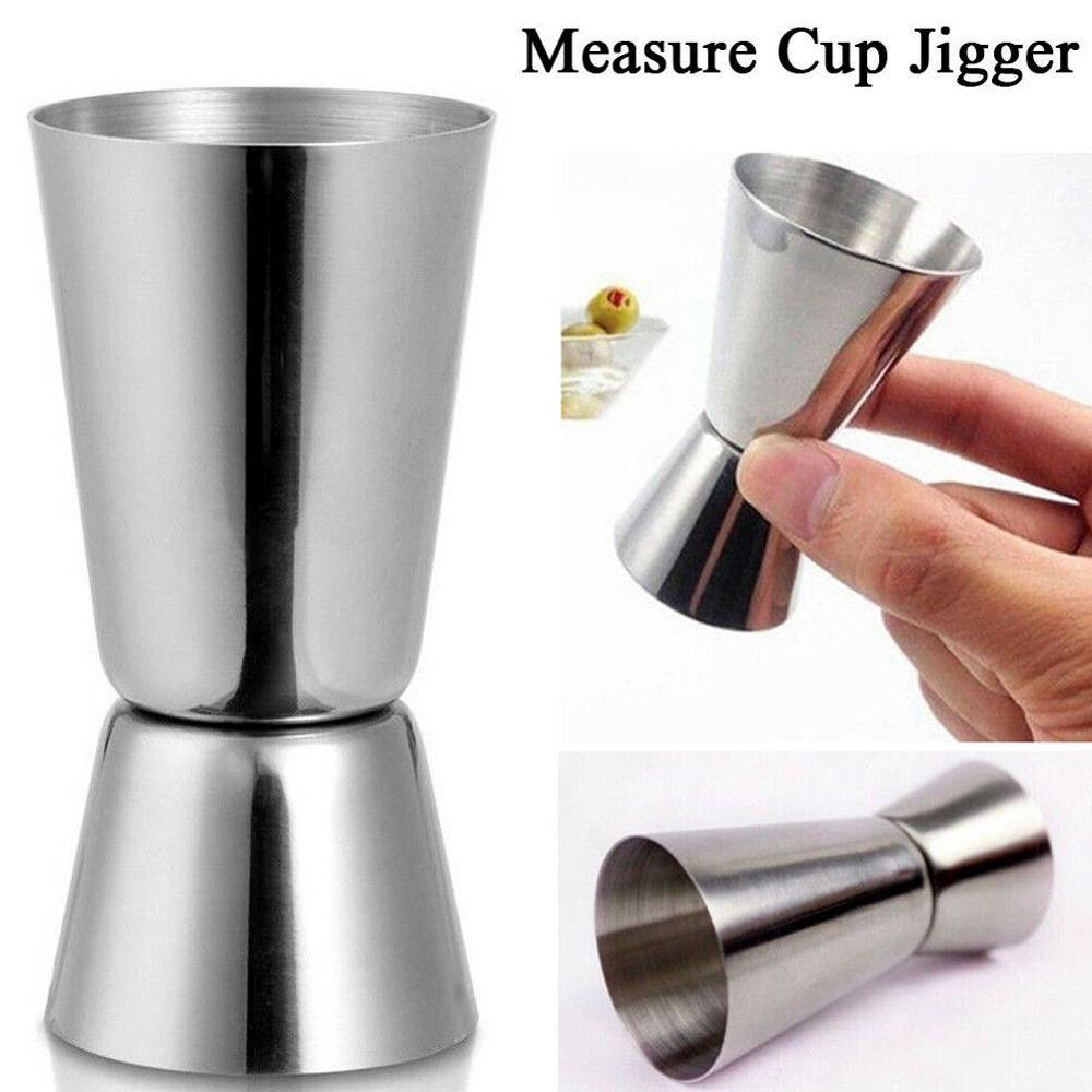 1Pcs 25/50ml Stainless Steel Bar Wine Cocktail Shaker Jigger Single Double Shot Drink Mixer Wine Measurer Cup Bar Tools