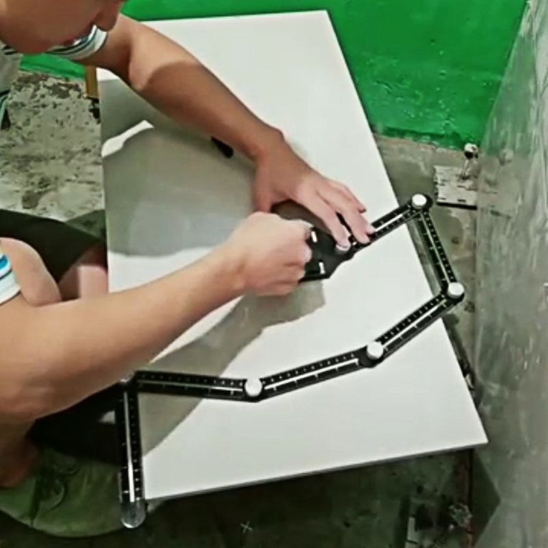 6 règle pliante trou de tuile plaçant les règles Multi d'angle de modèle avec le Guide de foret pour la menuiserie de perforateur