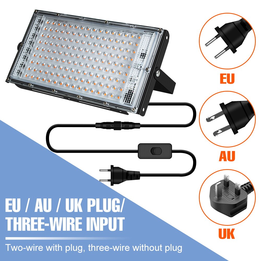 Lampe horticole de croissance LED, 200W, 220V, étanche IP65, spectre complet, éclairage pour serre/chambre de culture hydroponique, plantes