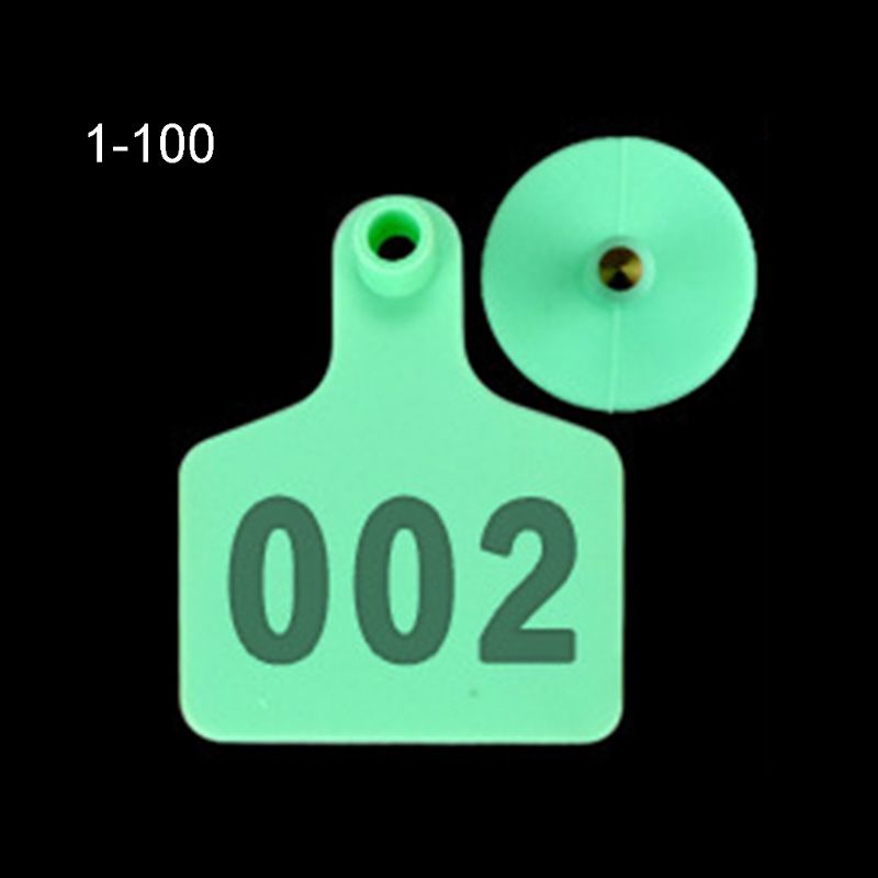 100 stuks oormerken voor vee-identificatie van tpu voor runderen en koeien  u90a: Groente