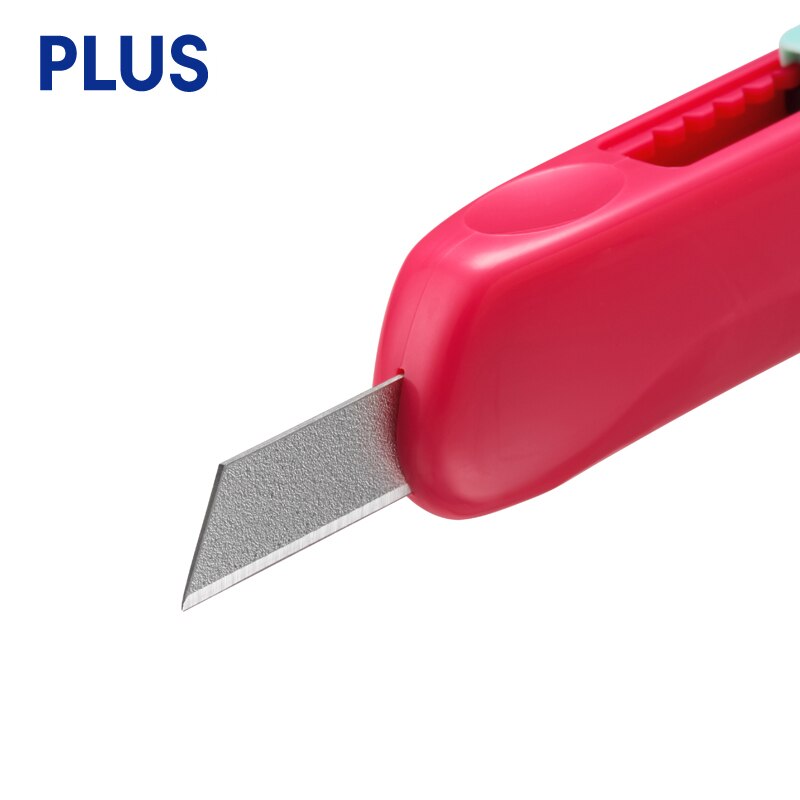Japan PLUS Safety Manual Non-Adhesive Utility Knife Paper Cutting Blade Art Cutter Student Stationery Office Supplies