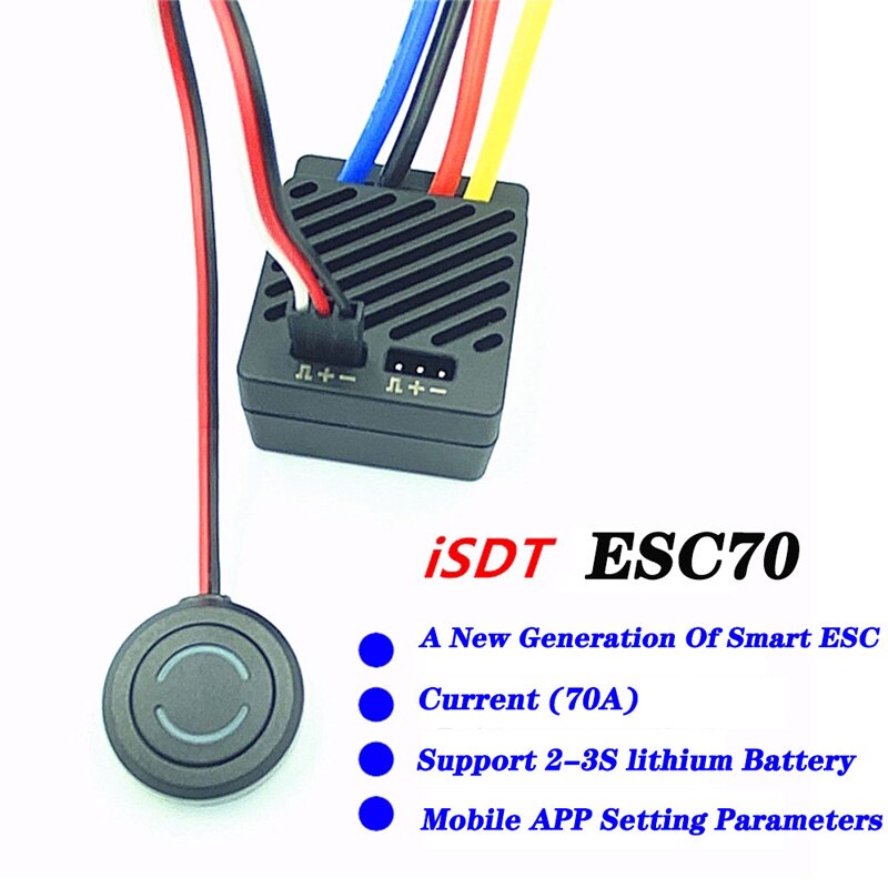 Isdt ESC70 Wp 1080 70A Geborsteld Motor Esc Waterdicht Electronic Speed Controller Met XT60 Plug Voor Rc Auto 1:10 1:8