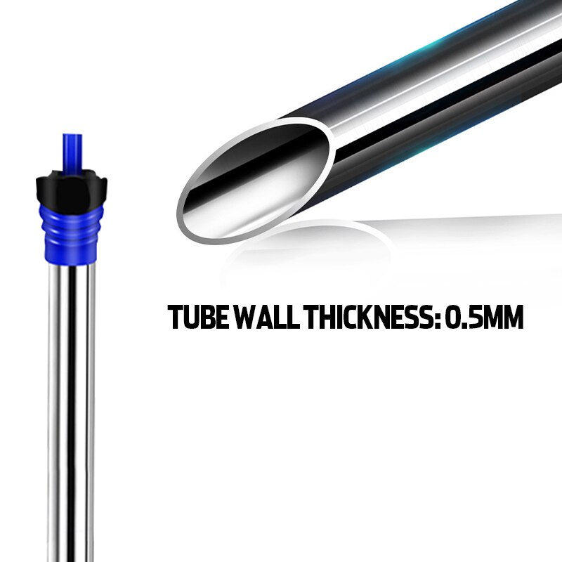 50/100/200/300/500W Adjustable Temperature Thermostat Heater Rod Aquarium Submersible Heater Fish Tank Automatic Water Heater