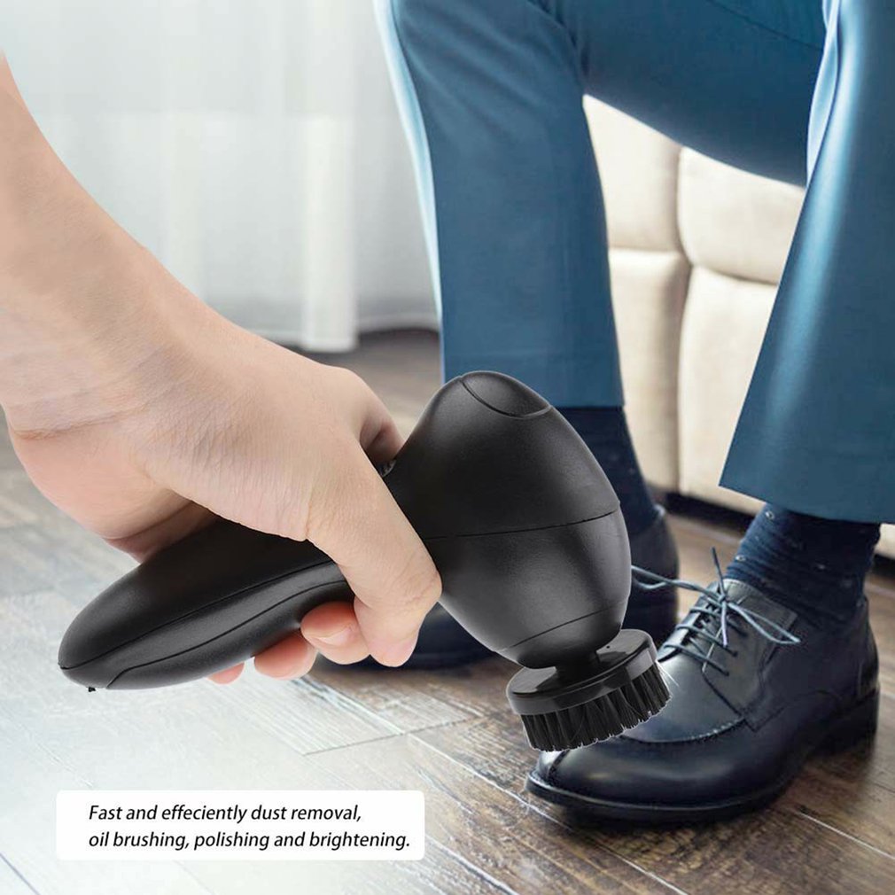 Electric Shoe Shine Kit Electric Shoe Polisher Brush Shoe Dust Cleaner Wireless Leather Care Kit With 4 Changable Brushes