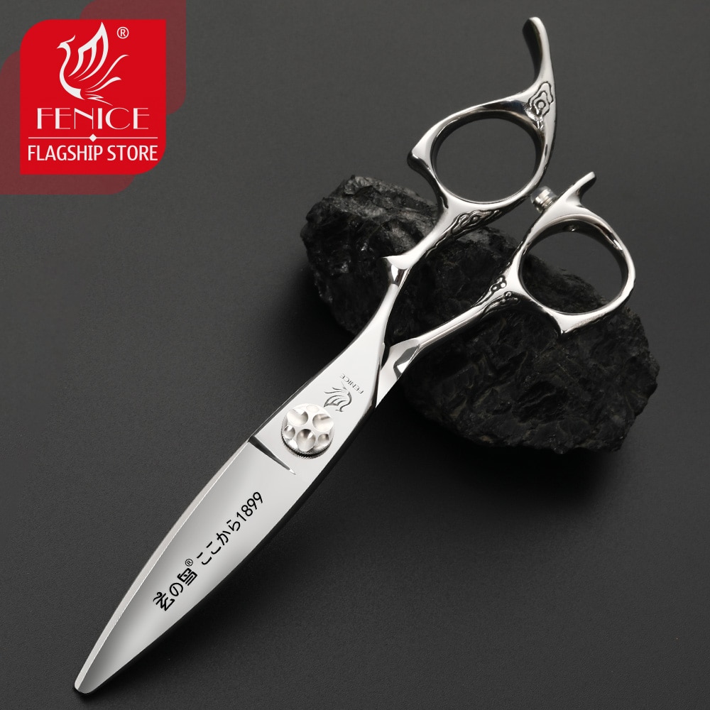 Fenice 6.0inch Hair Cutting Scissors Hair Japanese Double Edge Wide Blade Hair Shears