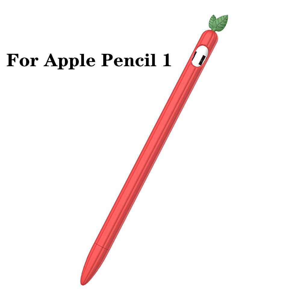 Soft Carrot Silicone For Apple Pencil 1 2 Case Compatible For Tablet Touch Pen Stylus Protective Sleeve Cover Coque Anti Lost: 05