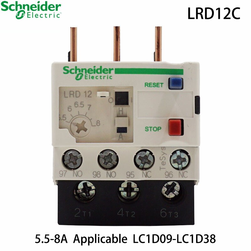 Schneider Electric LRD12C Contactor LR-D12C 5.5-8A LC1D Contactor Thermal Overload Relay Brand Original Export