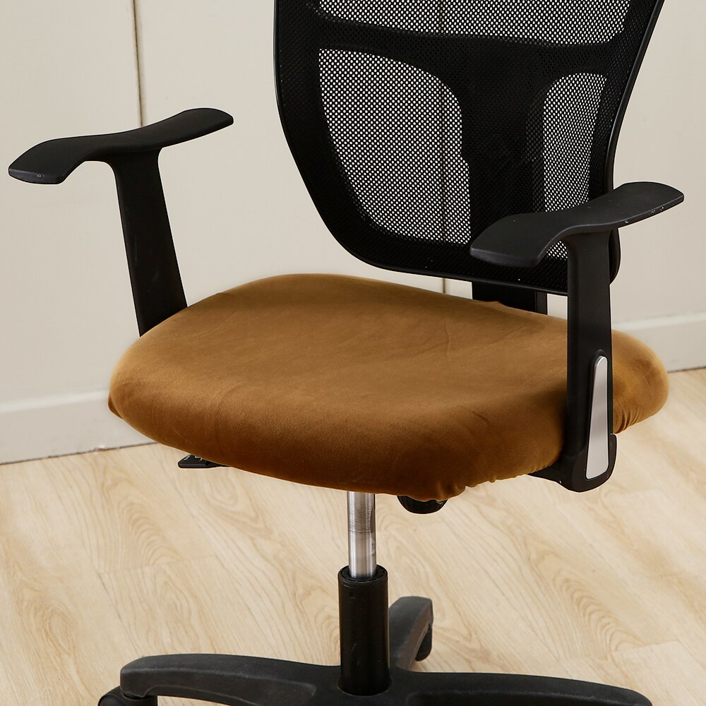 Plain Chair Cover Gaming Office Chairs Armchair Removable Computer Case Anti-dirty Cushion Covers Desk Seat Universal Size Home: G214976