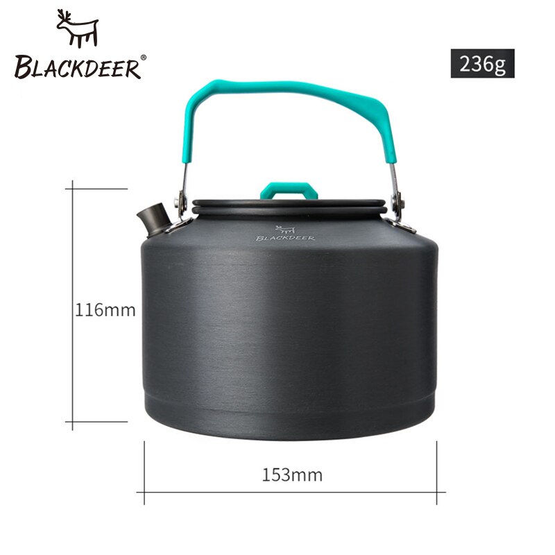 BLACKDEER Camping Wanderung Wasserkocher Geschirr Für Tourismus draussen Picknick Wasser Tee Kaffee Topf Tragbare Ultraleicht Alumina Reise Kolben