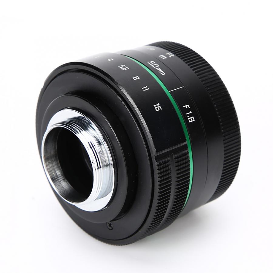 50mm F1.8 duża przysłona APS-C pół-ramka ręczne ustawianie ostrości C mocowanie obiektyw robić Sony E mocowanie robić kanon ef-mmount robić montażu Fuji FX itp.