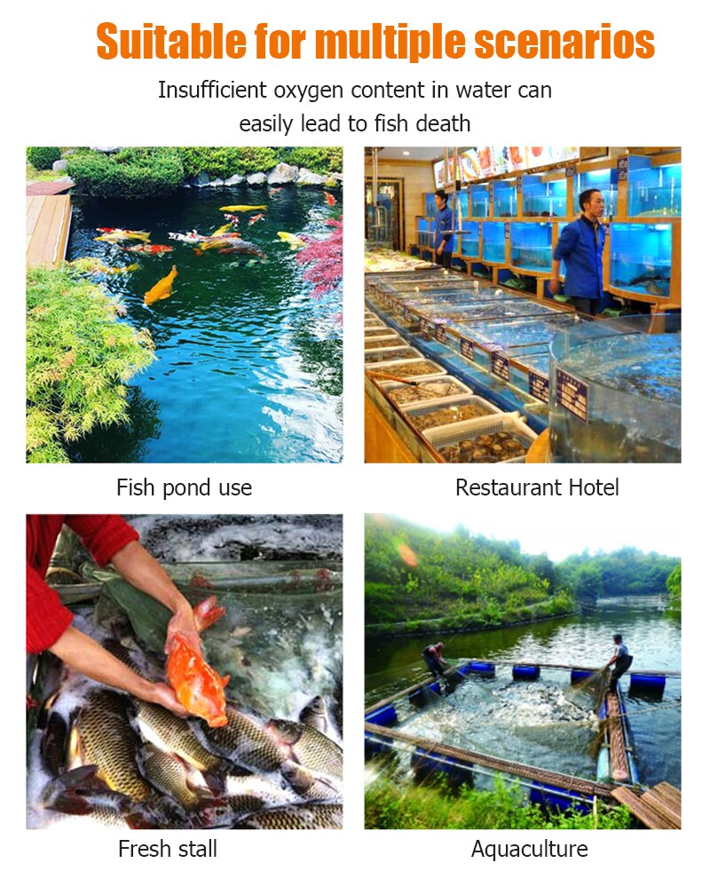 45W 6 Way Air Aerator Pump 70L/min HAILEA Electromagnetic Air Compressor Fish Tank Oxygen Air Pump Hydroponics