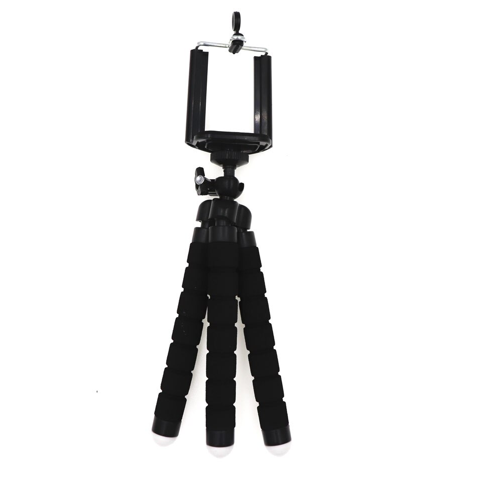 PULUZ-Mini trípode de esponja Flexible para iPhone, Samsung, Xiaomi, Huawei, teléfono móvil, Gopro 8, 7, 5, cámara: Negro