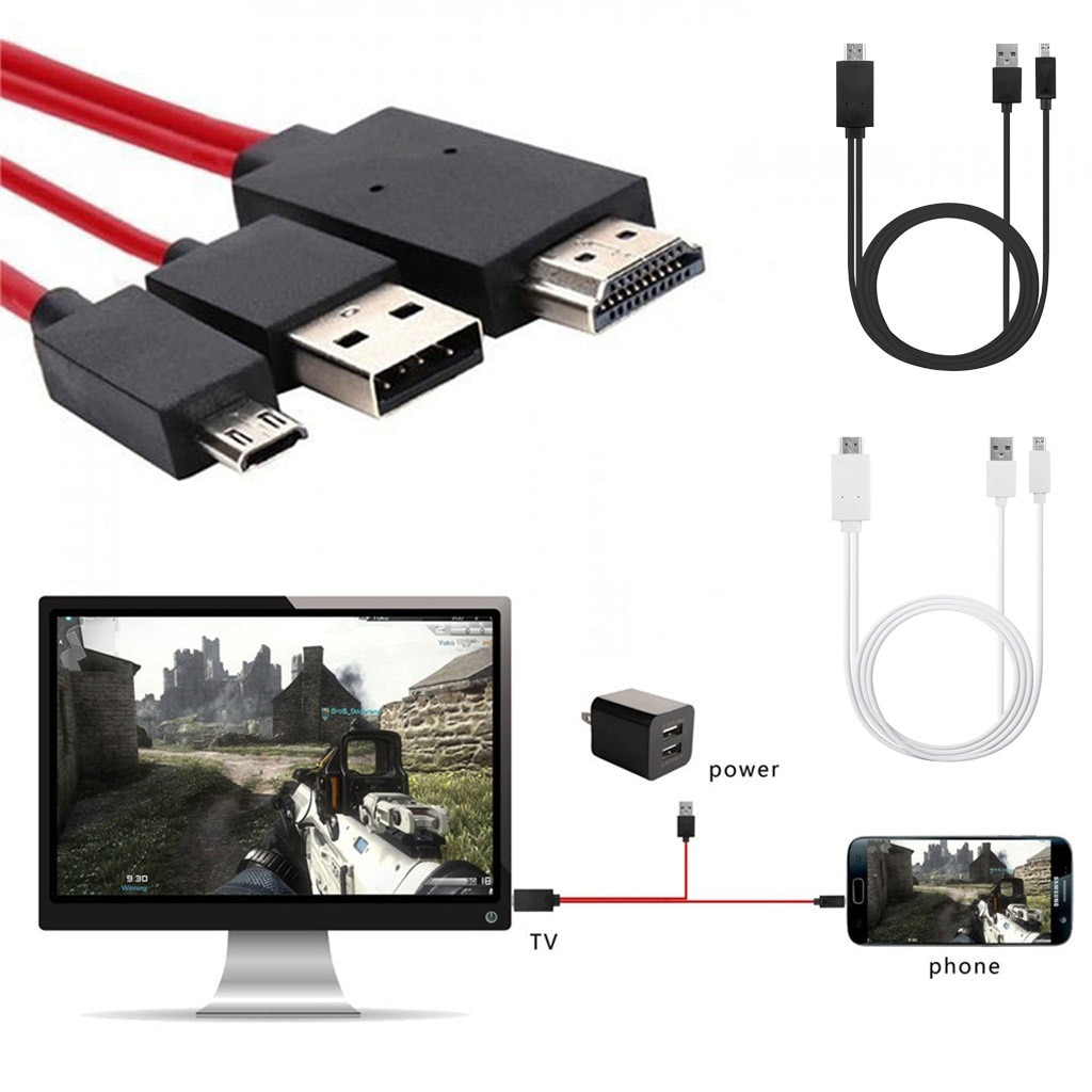 Usb C Micro-Usb Naar Hdmi-Compatibel 4K Kabel Hdtv Tv Digital Av Adapter Voor Samsung Hetzelfde Scherm Kabel Adapter Voorraad