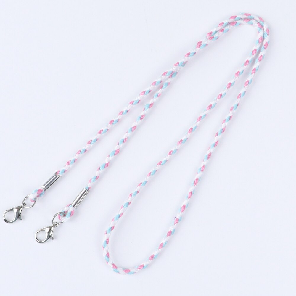 10 stuks/partij masker ophangkoord lanyard 70cm voor het opbergen van maskers maskers bewaren houder houder touw anti-verlies anti masker ophang nek touw: Kleur 2