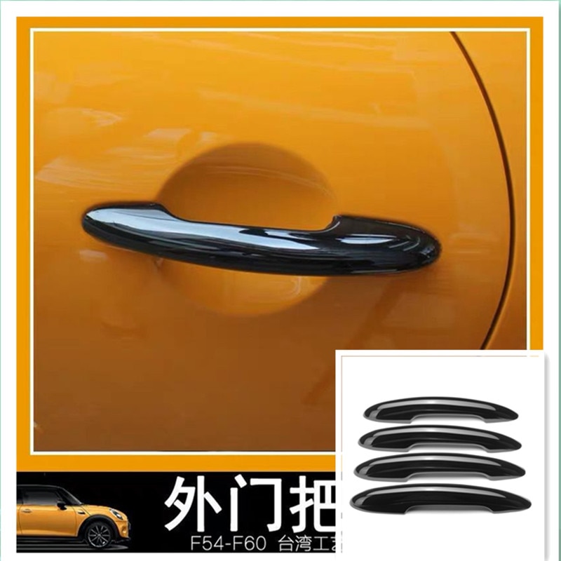 4 stk dørhåndtag dæksel til bmw til mini til cooper  f54 f55 f60 countryman gloss auto udvendige dele sort dørhåndtag cover trim