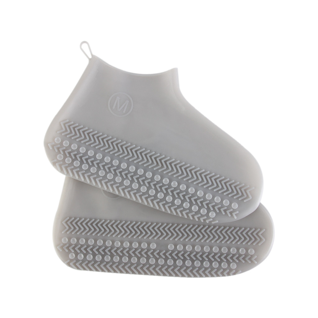 Reusable Rain Gear Boots Snow Shoe Covers Waterproof Shoes Overshoes Outdoor Camping Slip-resistant Rubber Rain Boot Overshoes: GY