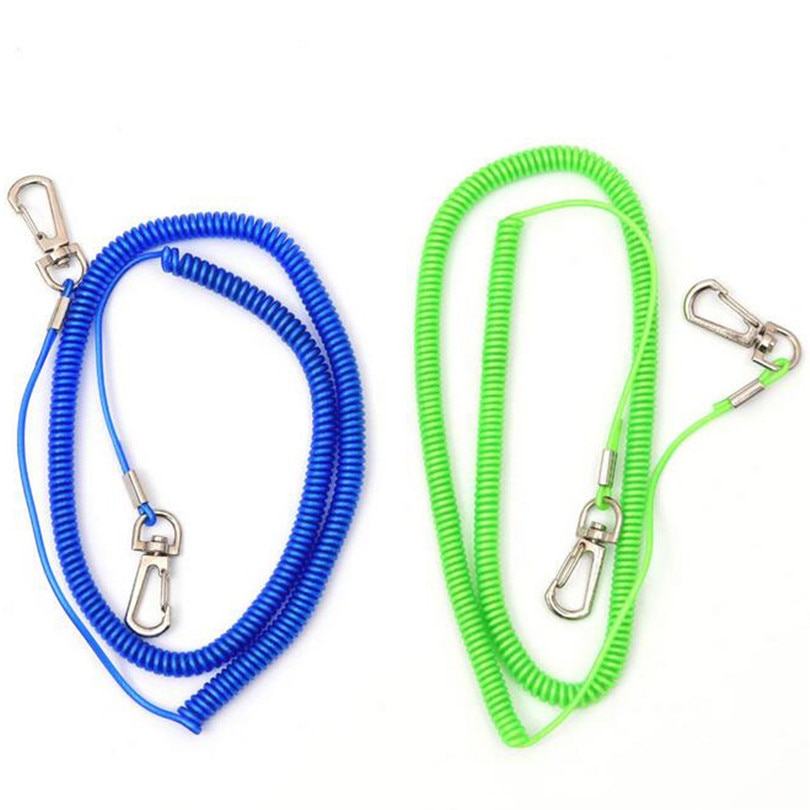 Cuerdas largas en espiral elásticas para evitar pérdidas, cuerda de retención, herramienta de seguridad para Kayak, aparejos de pesca, cajas de línea al aire libre, 3M-20M 1ps