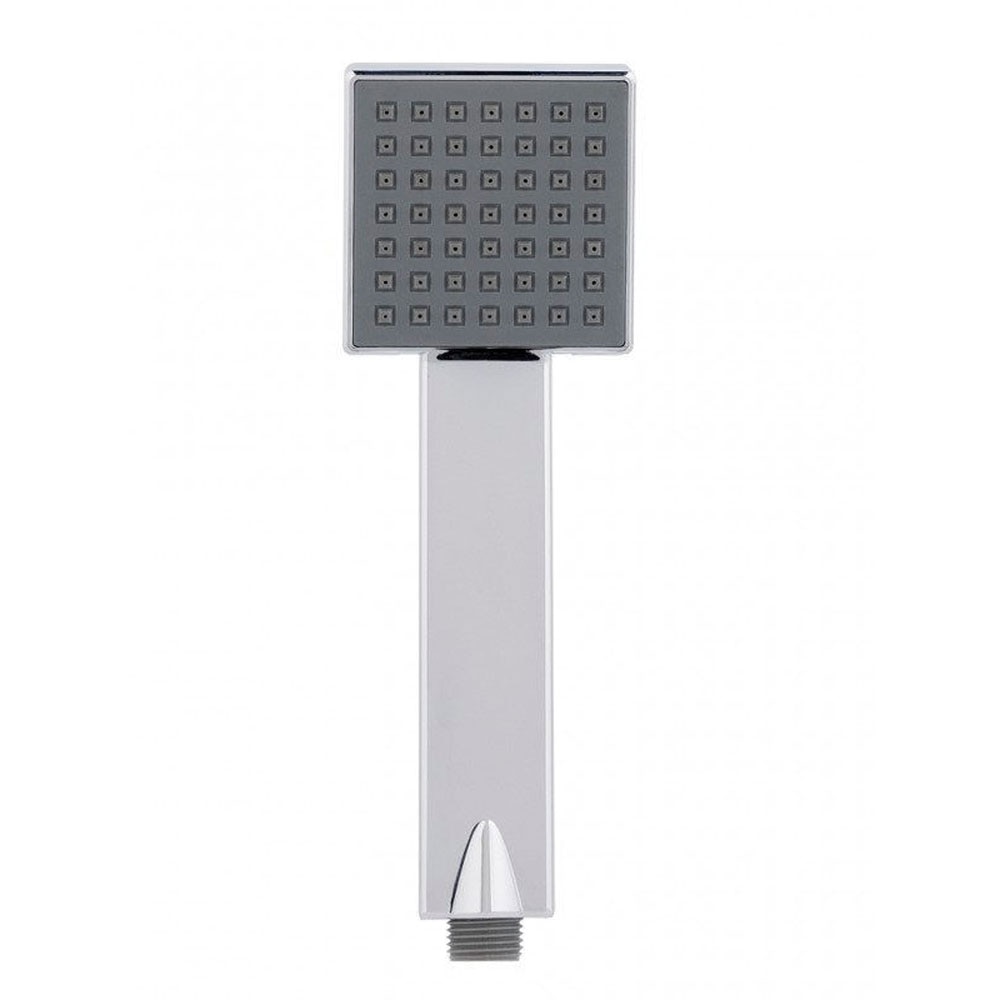 Universal Square Shower Head Handset Chrome Single Function Replacement