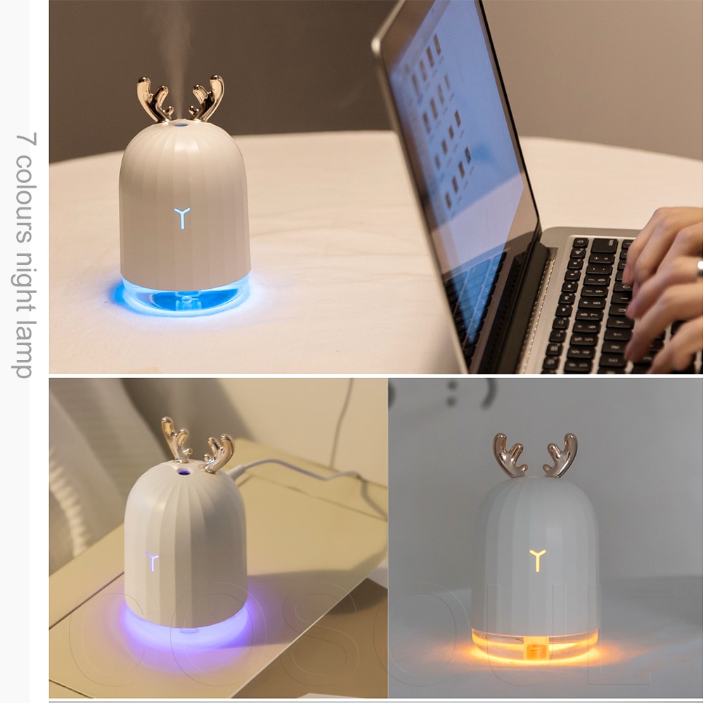 Luchtbevochtiger Mode Zorg Voor Huid Essentiële Olie Diffuser Nano Spuiten Fogger Mist Maker Met Led Night Lamp Home Office