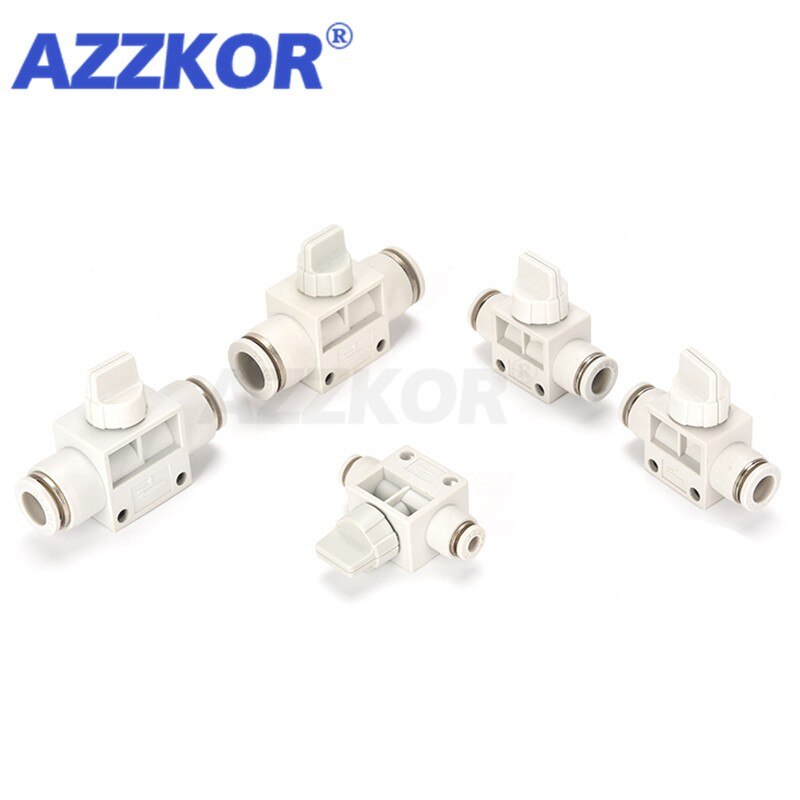 HVFF Regulating Valve Trachea Throttle Pneumatic Connector Switch Valve Hand Valve Air Valve Pneumatic Push Into Fittings 6-12mm