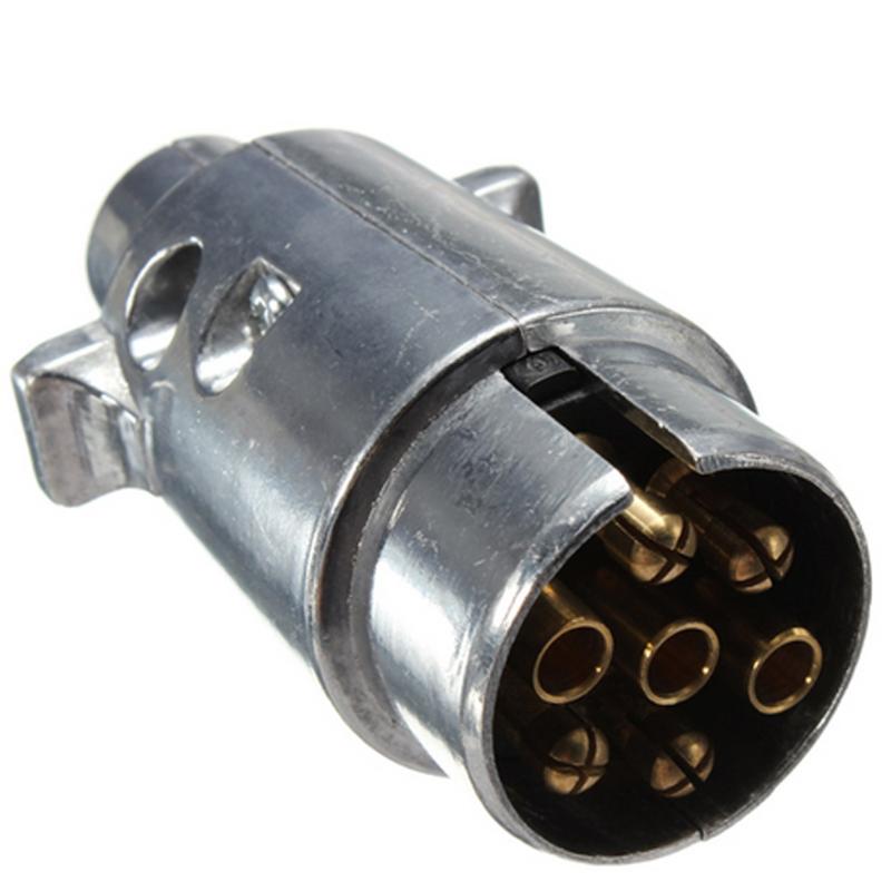 7 Pin Plug Round Male Metal Caravan Trailer Truck Ute Automotive Parts Boat
