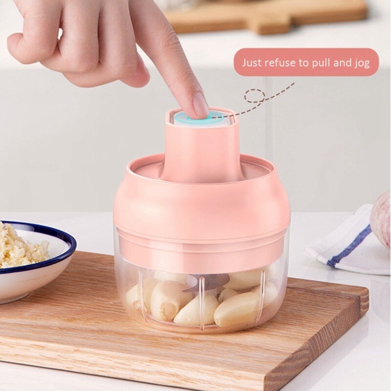 Mini Electric Garlic Artifact, Garlic Stirring Small Cooking Machine, Complementary Food Machine, Meat Grinder