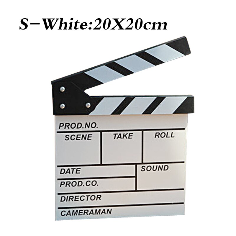 Movie Film Tv Slate Klepel Boord Dry Erase Clapboard Cut Actie Scene Movie Clip Film Actie Slate Clap Handgemaakte Cut prop: 02