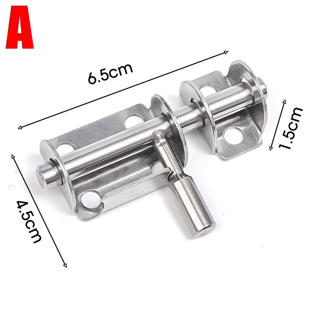 Stainless Steel Slide Bolts Lock Gates Fences Garage Shed Toilet Drawer Door Gate Latch Home Hardware Gate Safety Door Bolts: 2.75 inch / Bronze