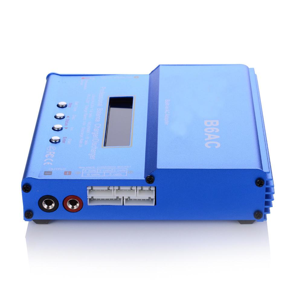B6AC 80W B6AC RC cargador 6A Dual Channel Balance cargador de batería Digital LCD pantalla descargador