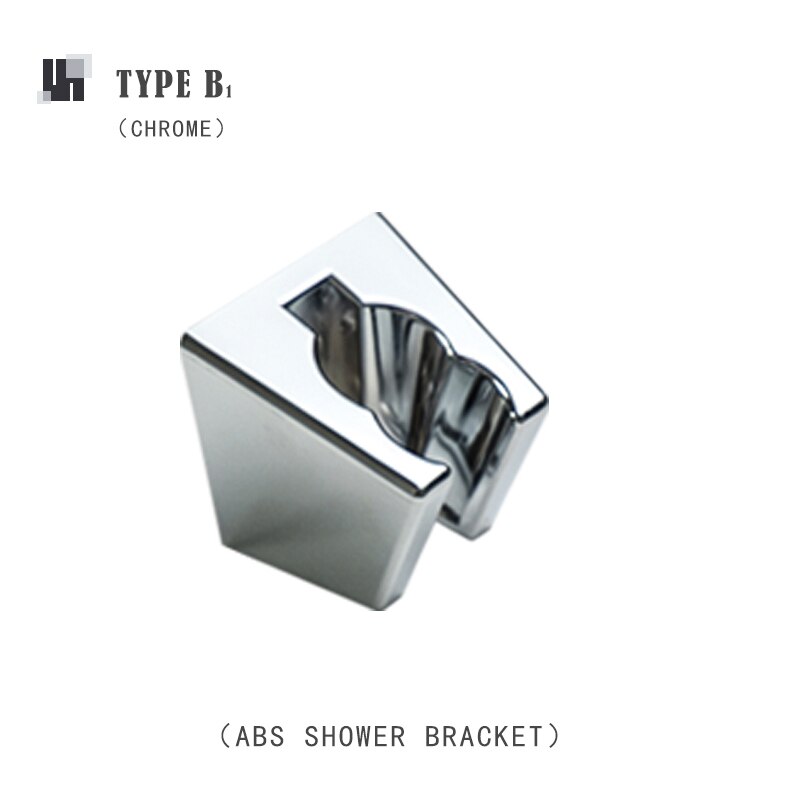 Hand Held Shower Head Holder Wall Mount Hand Shower Sprayer Holder ABS Bracket Bathroom Rose Gold Grey Chrome Shower Replacement: Type B1 Chrome