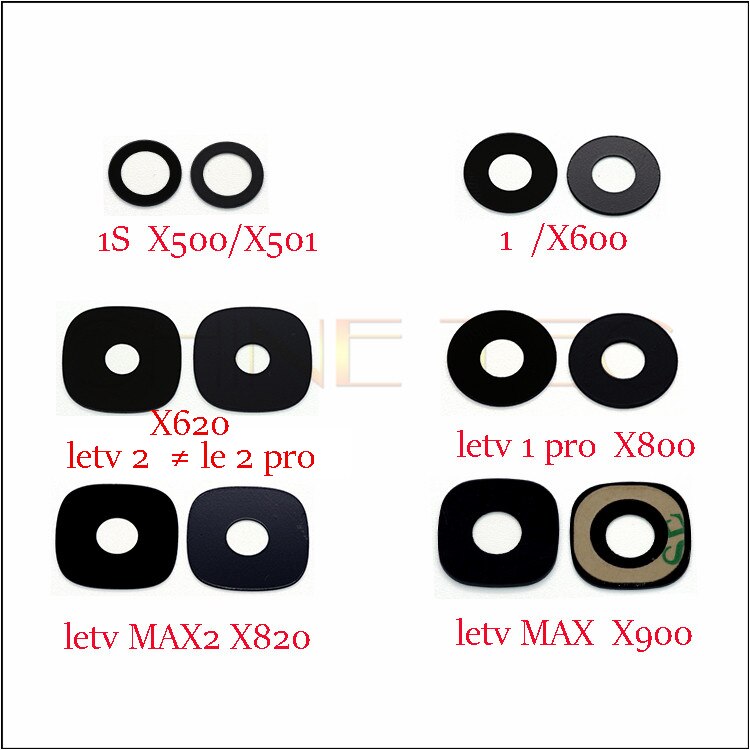 Back Camera Glass Lens For Letv LeEco Le 1 1S pro 2 le 3 pro MAX Max 2 X820 X500 X501 X600 X620 X800 X900 X720 X527 X528 X625