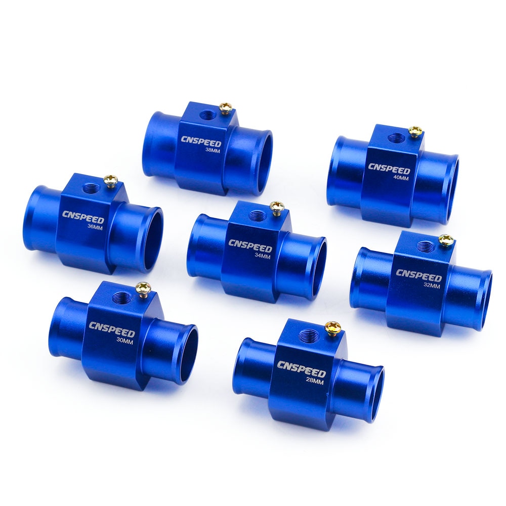 CNSPEED 60mm temperatura del agua del coche 20-120 grados Celsius con sensor de temperatura del agua 1/8NPT tubo adaptador de transferencia YC101413