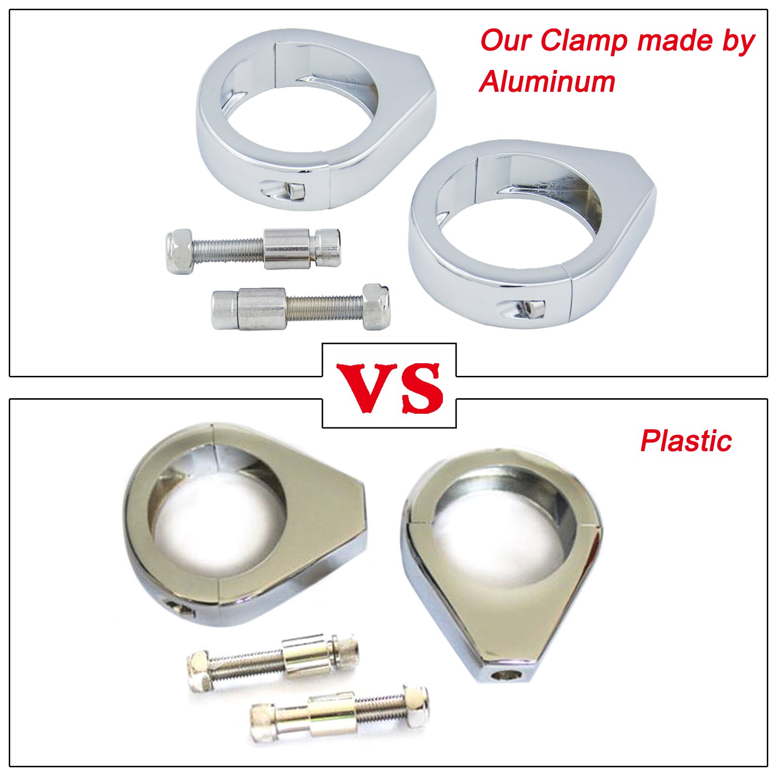 Kit de déplacement de clignotant de moto chromé 39mm, pinces de montage de fourche pour harley-davidson Dyna