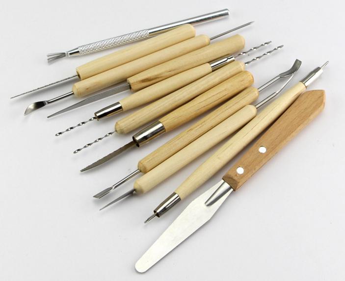 22 Uds utensilios de arcilla polimérica escultura tallada herramienta de cerámica de modelado DIY artesanía hogar suministros hechos a mano