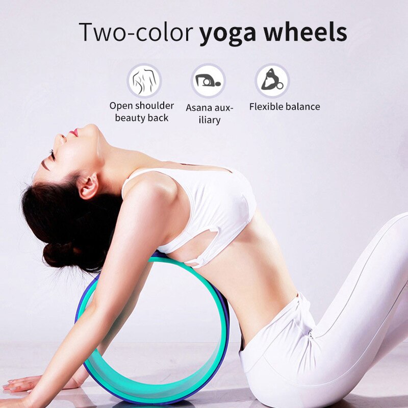 Wolface Yoga Pilates Cirkel Tpe Yoga Fitness Roller Wiel Terug Training Tool Afslanken Magic Taille Vorm Pilates Ring Yoga Wiel