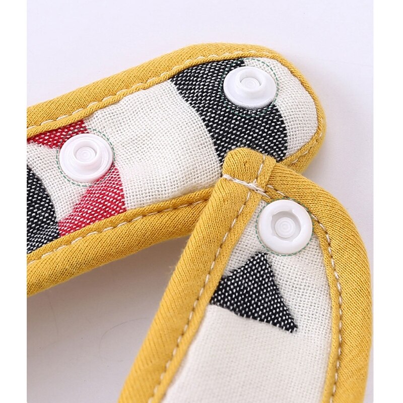 Baby Speeksel Handdoek Met Drukknoop Babyvoeding Slabbetjes Voor Jongens Meisjes Baby Bib Ademend Baby Kwijlen Slabbetjes