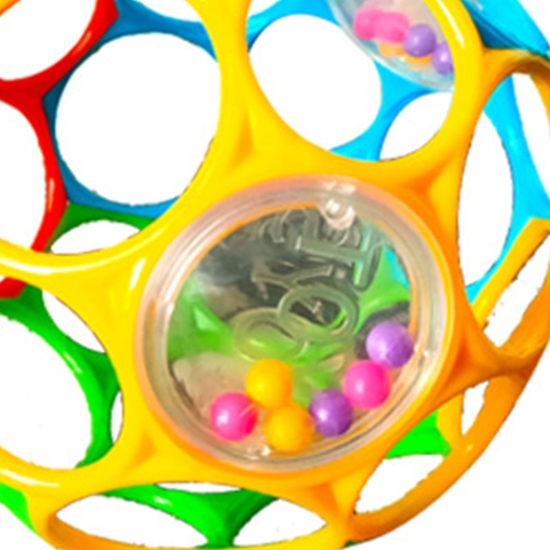DXAD Soft Colorful Ball Hand Rattle Develop Touch Caught Hand O-ball-Ball For Baby Learning Grasping Ball
