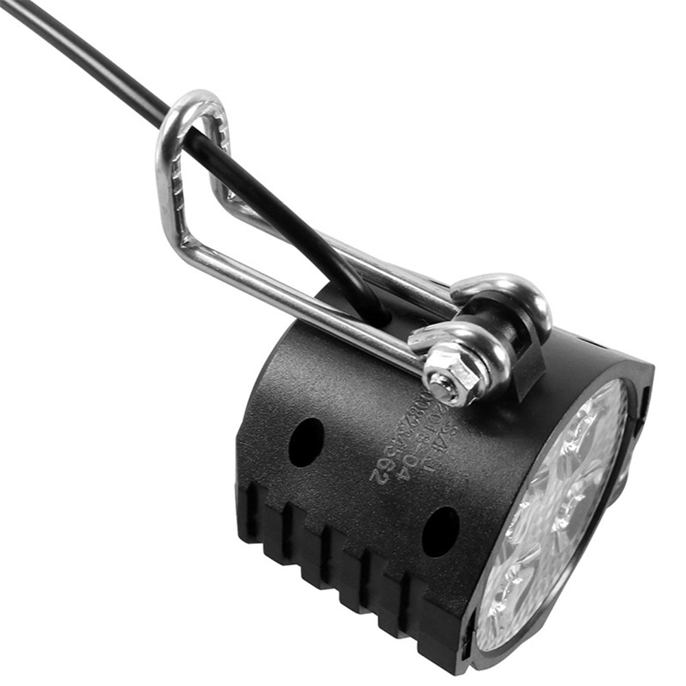 12w 36v 48v 72v 80v ebike lys scooter lampe elektrisk sykkel 4 ledet frontlykt foran med horn
