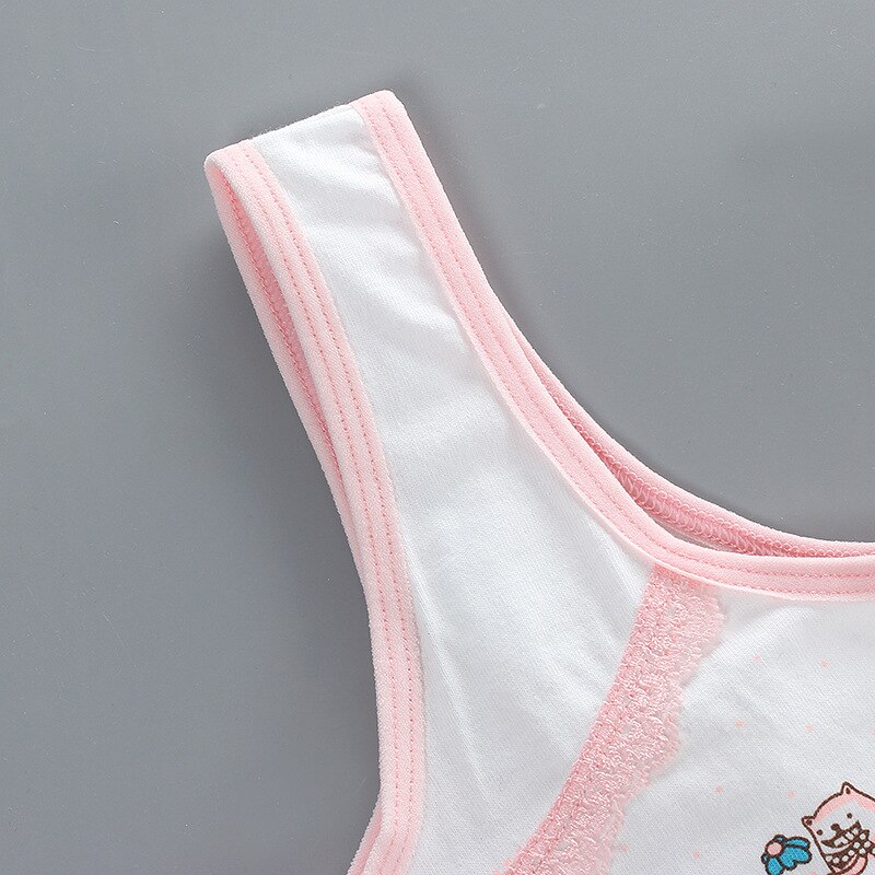 8-18years Teen Girls Training Bras Puberty Wireless Elastic Bra Cotton Sport Tank Tops Underwear Kids Bra