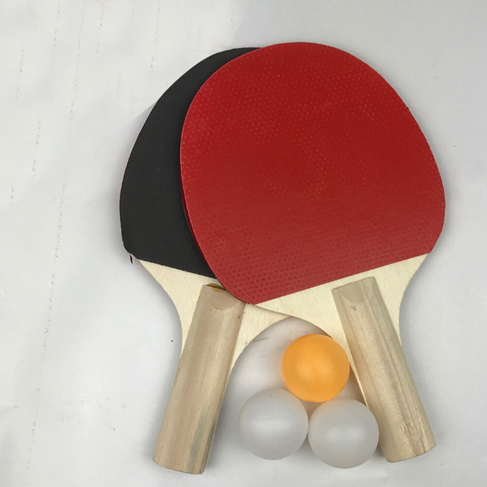 Rubber Faced Table Tennis Racket Beginner Training Ping-pong Board Table Tennis Racket Set