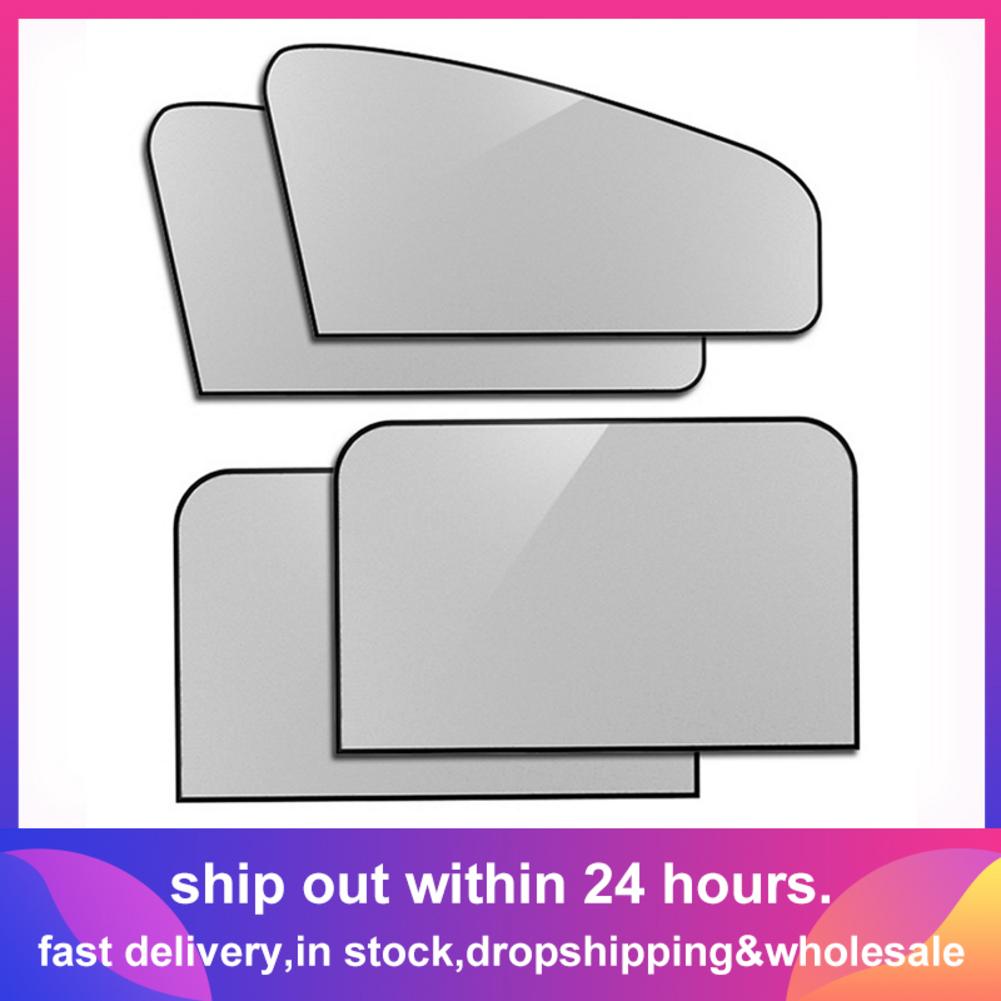 4 Stuks Auto Raam Magnetische Zonnescherm Zonnebrandcrème Autoruit Schaduw