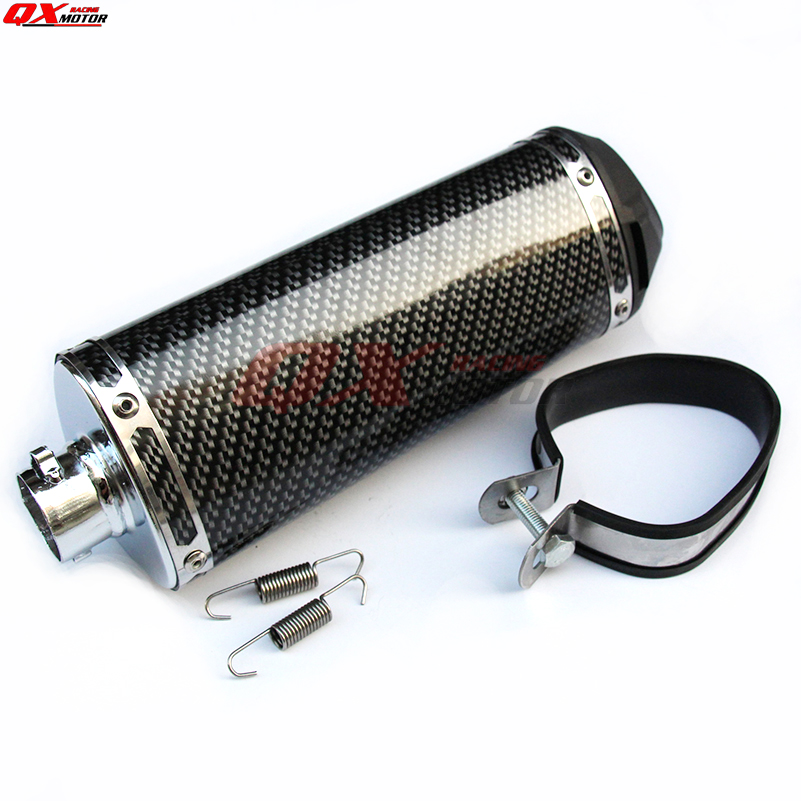 125cc-160cc Dirt Pit Bike MX motorcycle 38mm exhaust muffler refires carbon fiber quiet exhaust pipe silencedr back-end