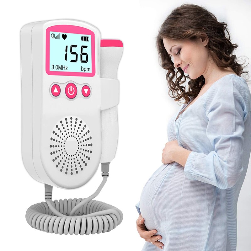 2.5Mhz Doppler Foetale Baby Hartslagmeter Ultrasound Baby Hartslag Detector Zwangere Foetale Doppler Monitor Pocket Doppler