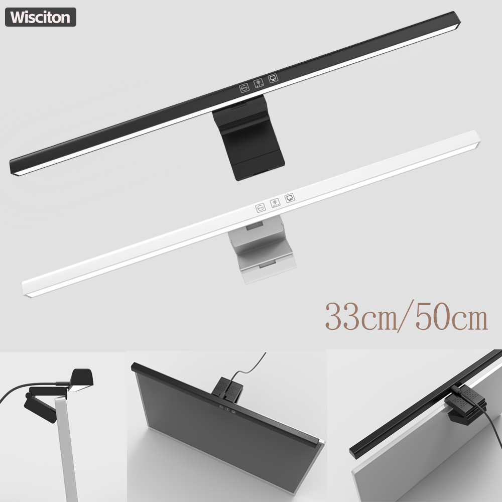 50 cm Computer Monitor Licht Bar Bildschirm Hängen Lichter Stufenlose Dimmen Für Studie Lesen Licht Tisch Monitor Lampe Schreibtisch Beleuchtung