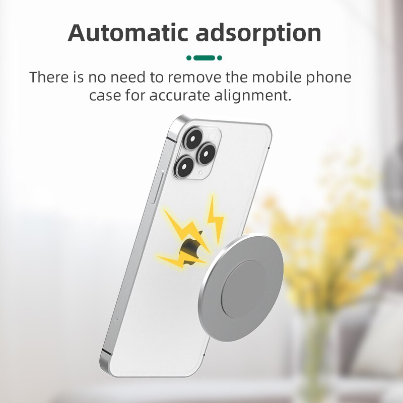 Hoco Verwisselbare Magnetische Metalen Base Houder Voor Iphone 12 Pro Max Portable Socket Sticker Telefoon Ring Houder Magneet Grip Voor 12Mini