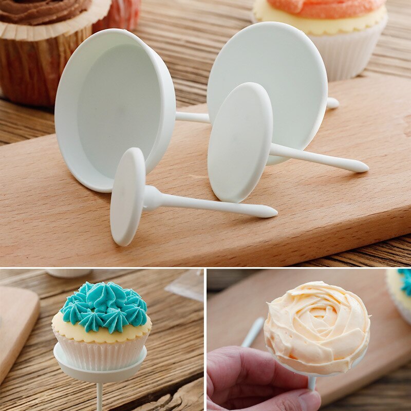 4pcs/set Piping Nail Ice Cream Cake Decorating Tools Baking Stands Tools DIY Needle Stick Cake Flower Nails
