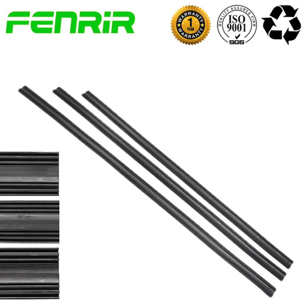600MM 650MM 700MM 24" 26" 28" Car Bus Rubber Universal Car Bracketless Frameless Windshield Wiper Wash Blade Refill Replacement