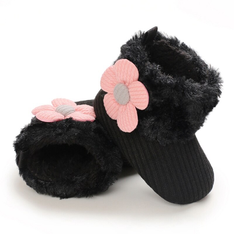 Baby Laarzen Katoen Breien Laarzen Casual Schoenen Eerste Walker Antislip Zachte Zool Schoen 0-18Mons
